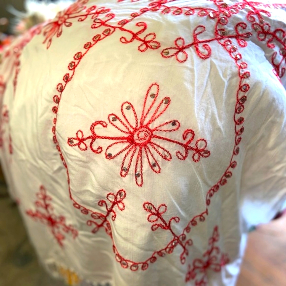 Boho Style Fringe And Sequence Saree - image 8